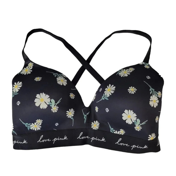 Victoria's Secret Love Pink Wear Everywhere Wireless Lightly Lined Bra - Picture 1 of 6